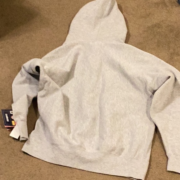 Bison’s heavy duty, gray sweatshirt hoodie - Picture 6 of 6
